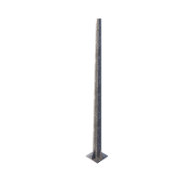 Poste octogonal cónico (facetado) 8 metros galvanizado